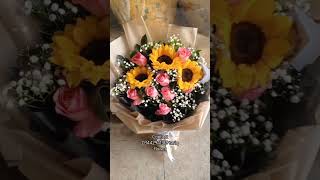 Fresh flower shop# Tariq flower karachi fresh flower bouquet#sunflower bouquet#flowerarrangement