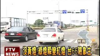 沒黃燈! 台66快速路險象生－民視新聞