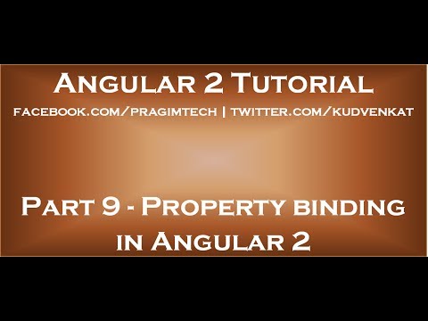 Property Binding In Angular 2 - YouTube