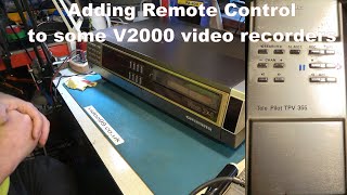 Adding remote control to V2000 machines.