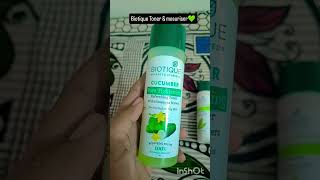 #biotiqueskincare #cucumbertoner #mosuriser#youtubeshorts