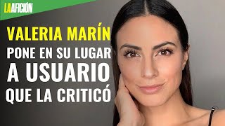 Valeria Marín pone en su lugar a usuario que la criticó por usar minifaldas