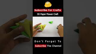 Make 3d Paper flower / Paper Craft / Flower Origami #Shorts