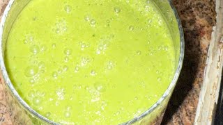 Making a Healthy Green Boost Smoothie at Home