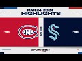 NHL Highlights | Canadiens vs. Kraken - March 24, 2024