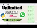 Send Message on Whatsapp using python | Automate WhatsApp message | Hack WhatsApp | WhatsApp trick |