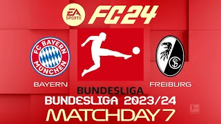 FC 24 Bayern Munich vs Freiburg | Bundesliga 2023/24 | Full Match