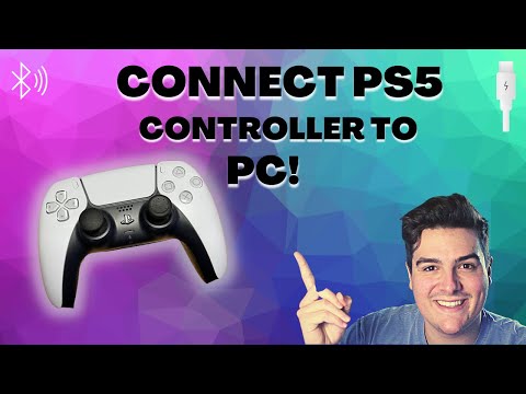 How to connect a PS5 controller to a PC! Wired and Bluetooth!