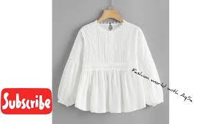 white Top Designs For Girls|| Best white tops.||  white tops styles for Girls