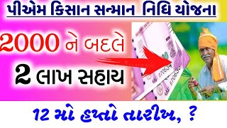 આજથી ખેડૂતો માટે જાહેરાત: 2000 ને બદલે 2 લાખ સહાય ડબલ લાભ/ કાલે  12 મો હપ્તો  ખાતામાં//Khedut Sahay