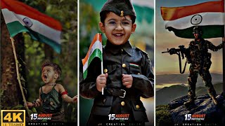Happy Independence Day Status 2022 🇮🇳 || 15 August 4k Special WhatsApp Status