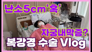 [Vlog] 난소에 혹이 있다고? 복강경 수술 vlog | 자궁내막증으로 인한 난소'혹' 입원해서 수술하고 퇴원까지