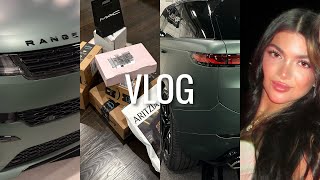 VLOG: Range Rover Sport 2023 car tour, skincare + unboxing haul