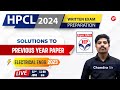 HPCL 2024 |  Solutions to Previous year papers | Electrical Engg. 2023 #hpcl #live