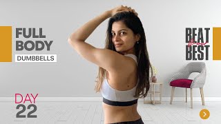 1 Hour DUMBBELL COMPLEXES | Build lean muscle at home ⚡ BEAT YOUR BEST - Day 21 of 28