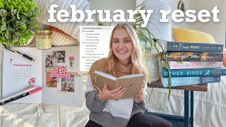 MONTHLY RESET ROUTINE 🌷 february reset | deep cleaning, goal setting, notion, bullet journal & more!