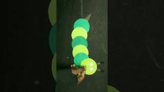 Paper Caterpillar /Green day craft ideas #shorts #youtubeshorts #diy