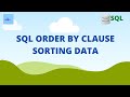 Sorting data with order by in sql | SQL Tutorial
