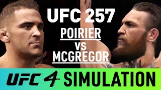 UFC 257 - Dustin Poirier vs Conor McGregor - EA Sports UFC 4 Simulation (CPU vs CPU Gameplay)