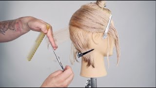 Bob Haircut Tutorial | Triangular Graduation