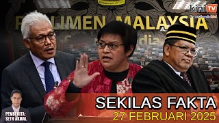 Hamzah perli Azalina di Parlimen, 'Speaker tak ikut peraturan!', MP PAS tersasul... | SEKILAS FAKTA