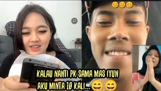 🔵 reaksi Gung ayu melihat mas iyun PK sama cewek😊satu kali lagi 😄 lucu