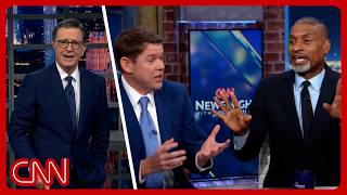If ending The Late Show wasn't about Trump, why's he celebrating?