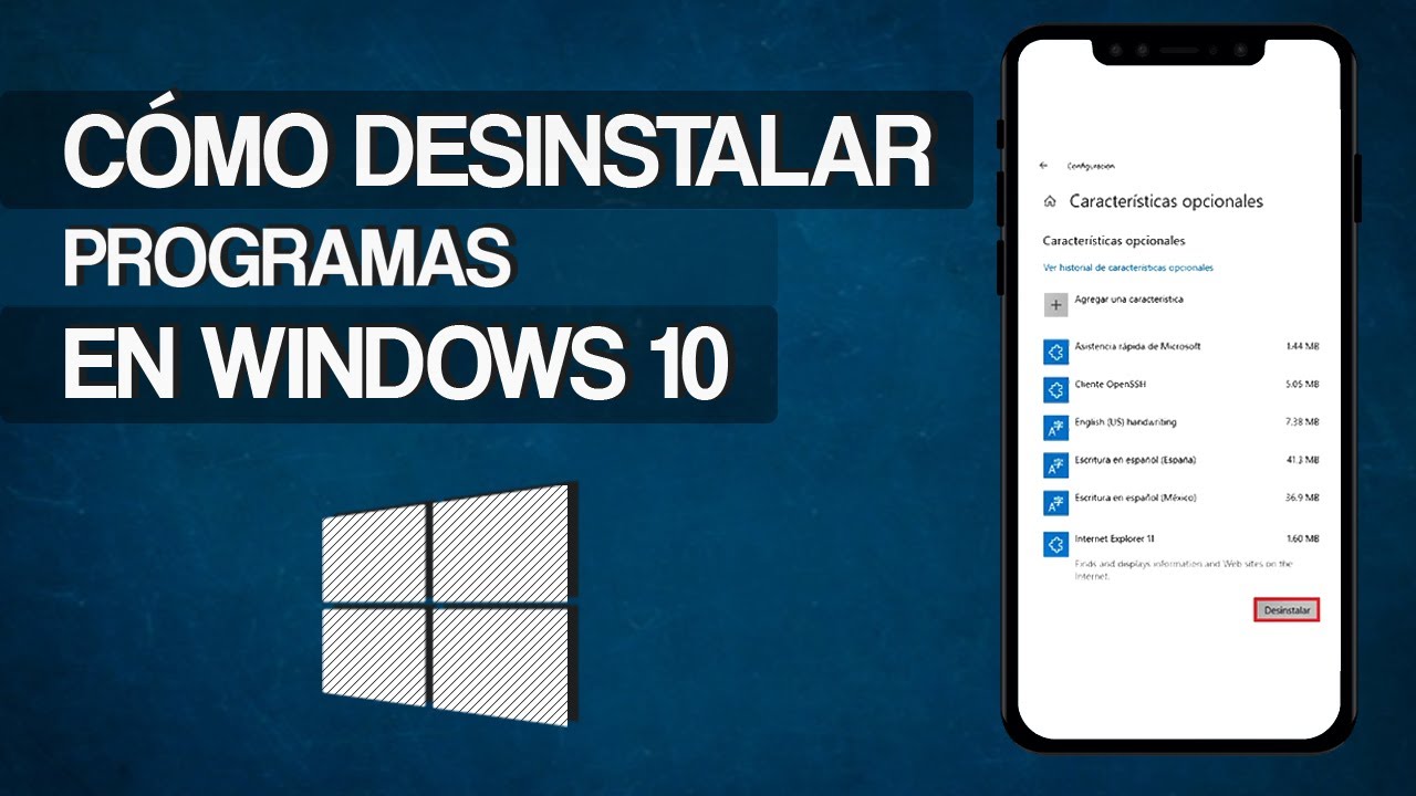 Cómo DESINSTALAR PROGRAMAS En Windows 10 - Fácil Y Rápido - YouTube