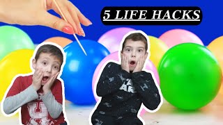 Δοκιμάζουμε 5 Εντυπωσιακά LIFE HACKS Μύθος η Πραγματικότητα??