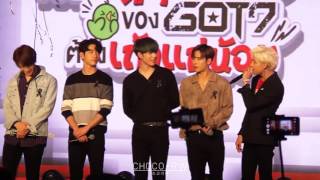 170204 GOT7 (갓세븐) Press Conference New Presenter of เถ้าแก่น้อย (Taokaenoi) @ Parc Paragon