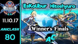 AniClash 80 - Hitoshyura (Lambda) vs EsKalibur (Es) Winner's Finals - BBCF 2