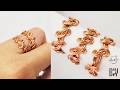 Easy ring making for beginners | Simple twist ring no beads 1070