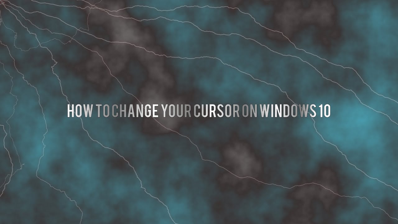 HOW TO CHANGE YOUR CURSOR! | WINDOWS 10 TUTORIAL - YouTube