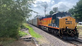 CSX M216 being lead by CSXT 1973! (Chessie System Heritage Unit)