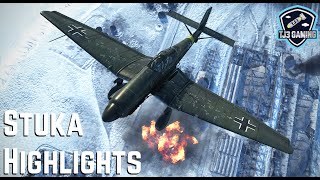 Ju-87 Stuka Dive Bombing Highlights! - WWII Combat Flight Sim IL-2 Sturmovik Great Battles V2
