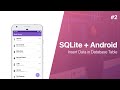 SQLite + Android - Insert Data in Database Table (Book Library App) | Part 2