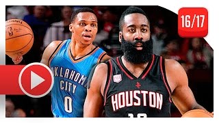 James Harden vs Russell Westbrook MVP Duel Highlights (2017.01.05) Rockets vs Thunder - MUST WATCH!
