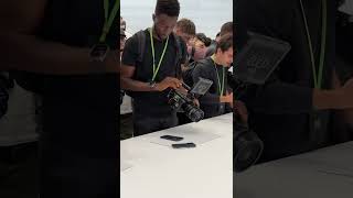 MKBHD Shooting iPhone 15 with Red Camera | Apple | #tech #shorts