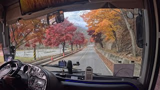 [ep.14] 4k 관광버스기사일상ㅣ속리산ㅣ단풍ㅣkorea tour bus driver vlog.pov