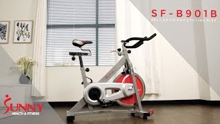 Sunny Health & Fitness SF-B901B Belt Drive Indoor Cycle