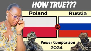 American Reacts To Poland Vs : Russia Military Power Comparison 2024