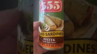 555 FRIED SARDINES BISTEK | STEAK STYLE SAUCE SARDINES