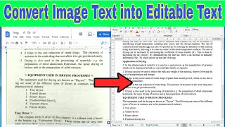 Copy or Edit Text from Image | Convert Image Text into Editable Text | Computer Tips & Tricks #04 |🔥