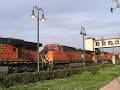 railfanning west corona including bnsf unit ethanol train and a meet