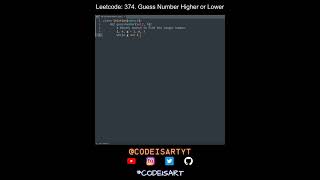 Leetcode 374. Guess Number Higher or Lower in Python | Python Leetcode | Python Coding Tutorial