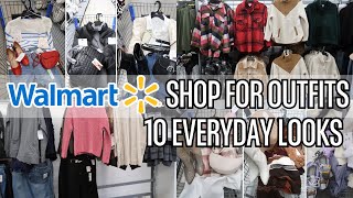 WALMART SHOP WITH ME FOR OUTFITS // WINTER HEAD TO TOE OUTFIT IDEAS 2024