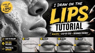 How to draw lips 👄 full tutorial