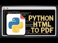 Python 3 Selenium Script to Convert Website URL (HTML) to PDF Document in Headless Chrome Browser