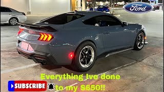 Every mod I’ve done to my 2024 Mustang GT