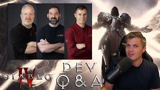 Diablo 4 DEV Q \u0026 A - D4 Trading, D4 Seasons, World Boss Events and MORE !!!